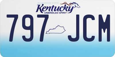 KY license plate 797JCM