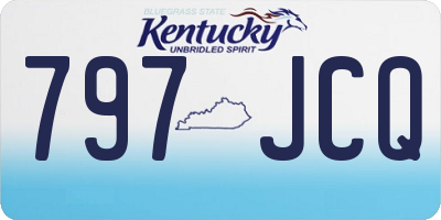 KY license plate 797JCQ