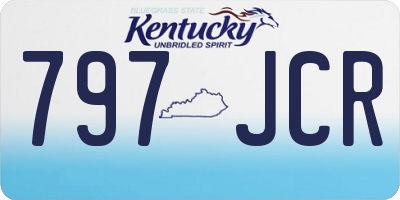 KY license plate 797JCR