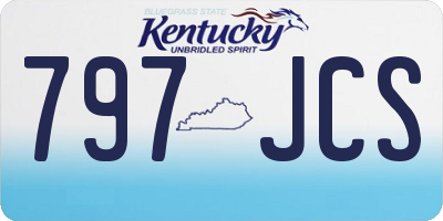 KY license plate 797JCS