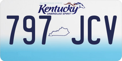 KY license plate 797JCV