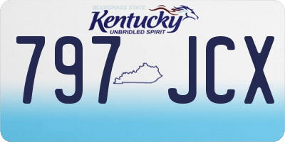 KY license plate 797JCX