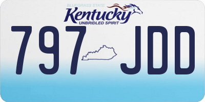 KY license plate 797JDD