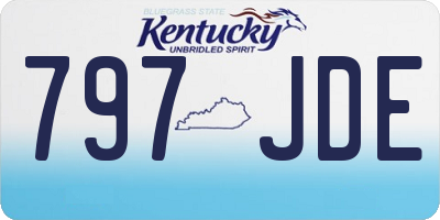 KY license plate 797JDE