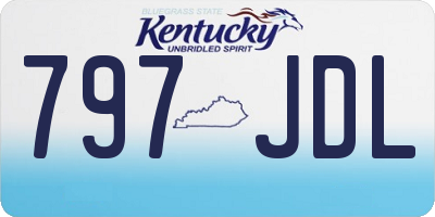 KY license plate 797JDL