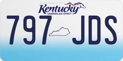KY license plate 797JDS