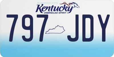 KY license plate 797JDY
