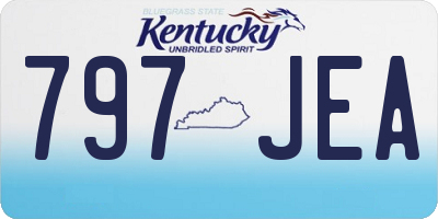 KY license plate 797JEA