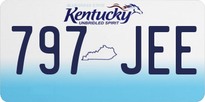 KY license plate 797JEE