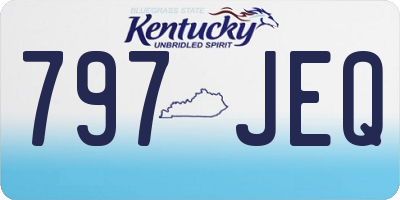 KY license plate 797JEQ