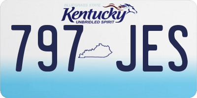 KY license plate 797JES