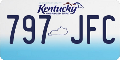 KY license plate 797JFC