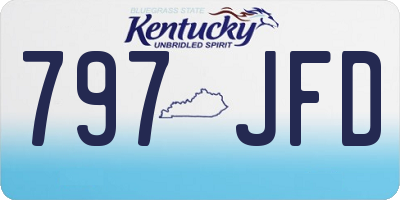 KY license plate 797JFD