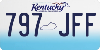 KY license plate 797JFF