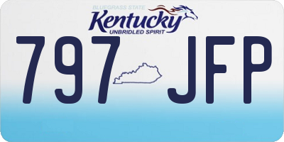KY license plate 797JFP