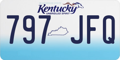 KY license plate 797JFQ