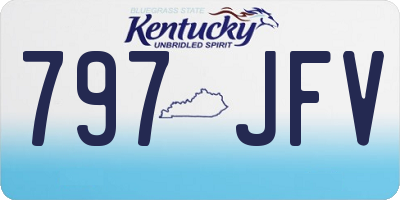 KY license plate 797JFV