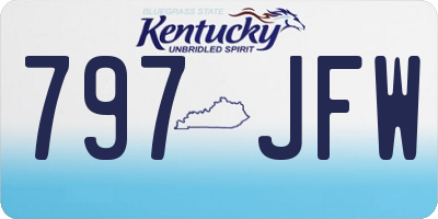 KY license plate 797JFW