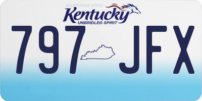 KY license plate 797JFX