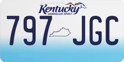 KY license plate 797JGC