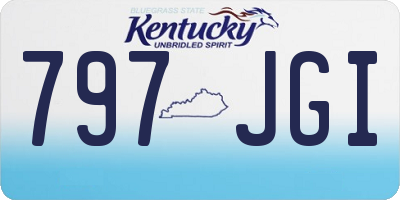 KY license plate 797JGI