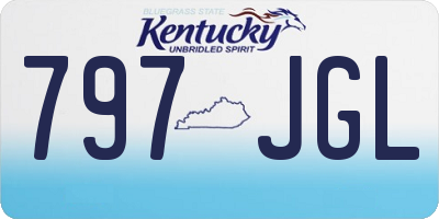 KY license plate 797JGL