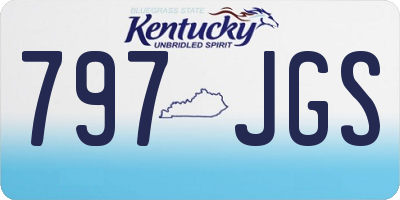 KY license plate 797JGS