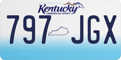 KY license plate 797JGX
