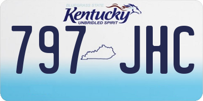 KY license plate 797JHC