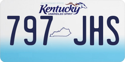KY license plate 797JHS