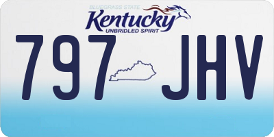 KY license plate 797JHV