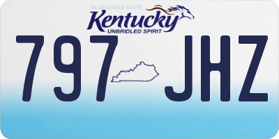 KY license plate 797JHZ