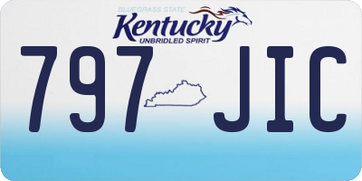 KY license plate 797JIC