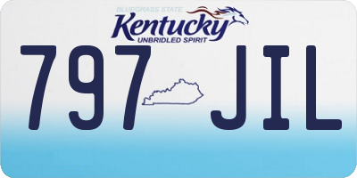 KY license plate 797JIL