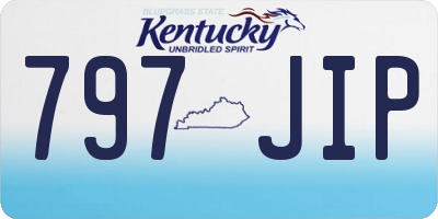 KY license plate 797JIP