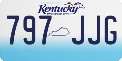 KY license plate 797JJG
