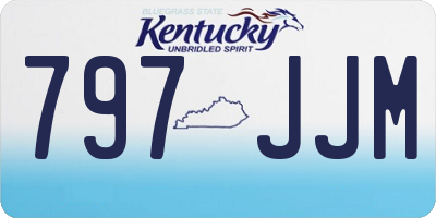 KY license plate 797JJM