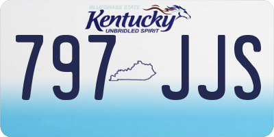 KY license plate 797JJS