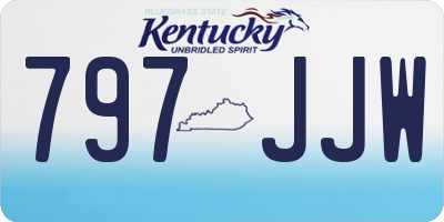 KY license plate 797JJW