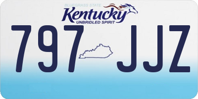 KY license plate 797JJZ
