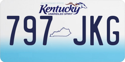 KY license plate 797JKG