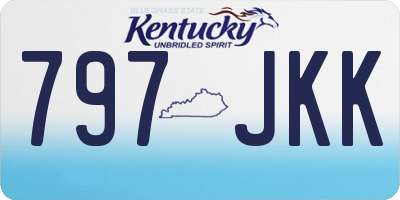 KY license plate 797JKK