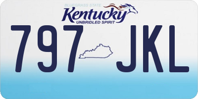 KY license plate 797JKL