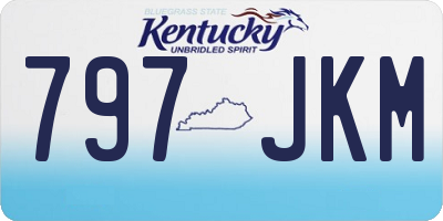 KY license plate 797JKM