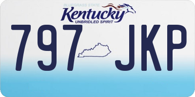 KY license plate 797JKP