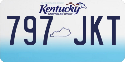KY license plate 797JKT