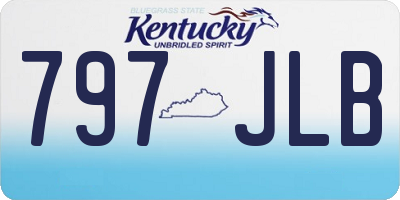 KY license plate 797JLB