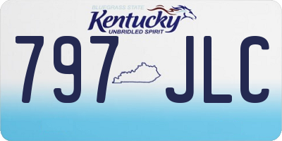 KY license plate 797JLC