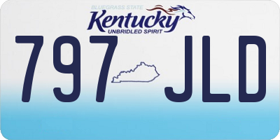 KY license plate 797JLD