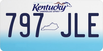KY license plate 797JLE